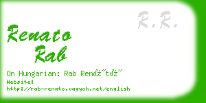 renato rab business card